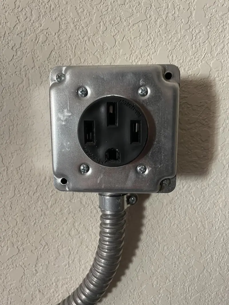 NEMA 14-50 outlet installed for Electrical Panel Upgrade in Tuscaloosa